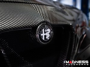 Alfa Romeo Emblems & Badges Kit - Black - "Alfa Romeo" + "Sportiva" Emblems + 2 AR Badges